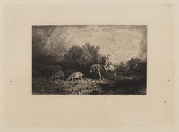 KG 14279
<br/>
Landschap met vee en veehoeder te paard
<br/>
<em>Jacques, Charles (1813 - 1894)</em>
